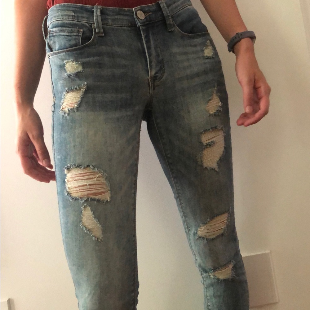Mudd distressed thick jeggings